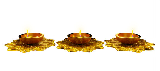 Diwali festival diye 3d decoration