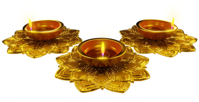 Diwali festival diye 3d decoration