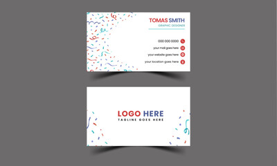 Fototapeta premium Simple business card design template