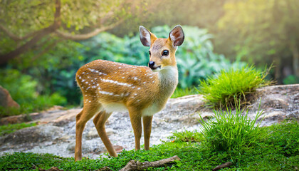 wild animal close-up, wild animal in wild nature, close-up of wild beautiful animal in the nature