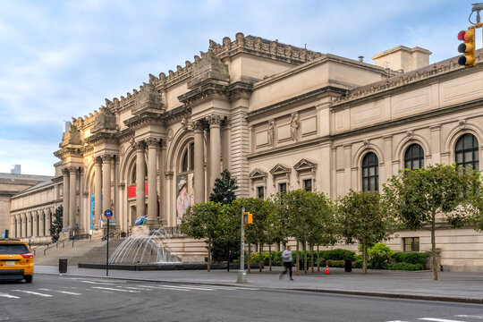New York, NY - US - Oct 11, 2023 The beaux-Arts style Metropolitan Museum of Art in New York City, colloquially "the Met" Located on the Museum Mile on the eastern edge of Central Park in Manhattan.