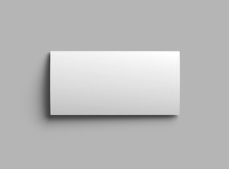 Fototapeta premium DL 8.3x3.9inc flyer render to present your design.