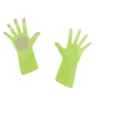 rubber cleaning gloves