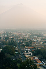 Hill of the cross overlooking Antigua, Guatemala.
