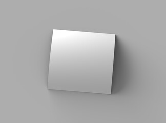 Square 8.26x8.26inc flyer render to present your design.