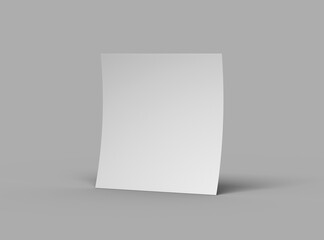 Square 8.26x8.26inc flyer render to present your design.