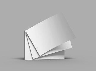 Blank 8.5 x 11 inc flyer render to present your design.