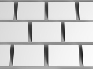 Blank 8.5 x 11 inc flyer render to present your design.