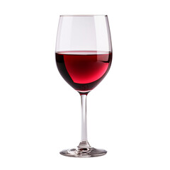 glass of port wine isolated on white background, ai generated