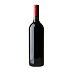 bottle of red wine render isolated on white background, ai generated