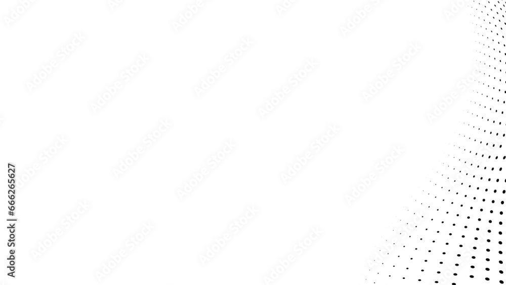 Poster technology abstract background. geometric dotted curve shapes.