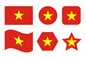 Vietnam flag simple illustration for independence day or election