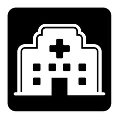 Fototapeta premium Hospital icon