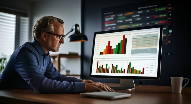 Analyst at Work: Navigating Business Data Dashboards. Generative ai - Powered by Adobe