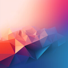 Obraz premium abstract multicolor polygonal design, minimal background with copy space