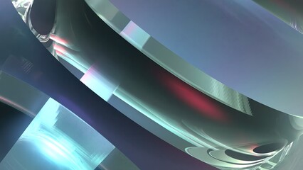 Glass bending cylindrical reflection and refraction Crystal Elegant and Modern 3D Rendering image abstract background