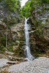 Alpine waterfall in early summer.  Erl, Austria.