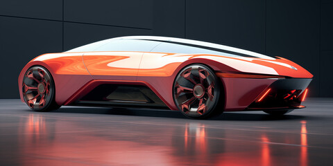 Concept futuristic car design, fusing sleek aesthetics and cutting-edge tech, hinting at an exhilarating automotive future