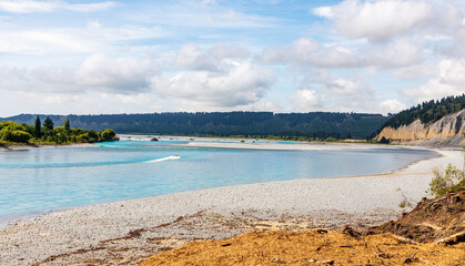 Rakaia gorge on New Zealand South Island