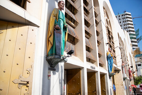 Statue figure in the Minor Basilica of the Black Nazarene