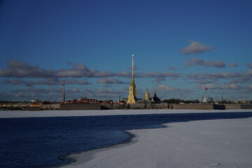 Fototapeta na wymiar Saint Peterburg, Russia, in winter 2023. 