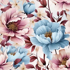 seamless floral Digital Pattern, Flower Texture, Design, Tile,