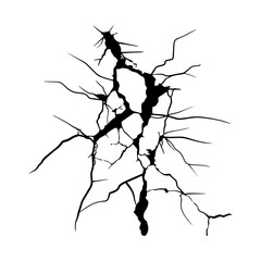 doodle crack wall, crack illustration