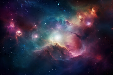 Obraz premium Galactic Odyssey: Stunning Universe Exploration