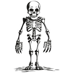 Ethereal Halloween Image of a Skeleton for Spooky Halloween