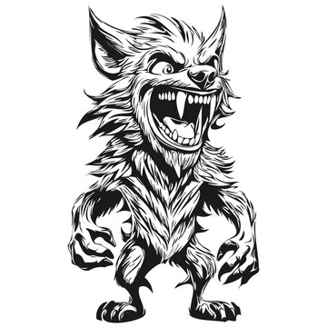 Ethereal Image of a Halloween Werewolf Presence