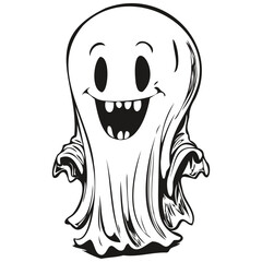 Ghostly Entity in Hand-Drawn Style