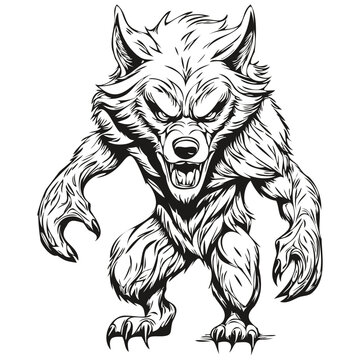 Ghostly Werewolf for Halloween Image
