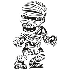 Mummy Curse in Vector for Halloween Artwork