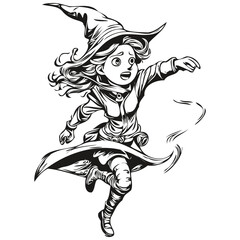 Transparent Halloween Witch for Halloween