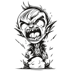 Vampire in Vector for Halloween