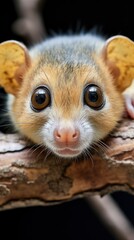 A playful common squirrel monkey UHD wallpaper Stock Photographic Image