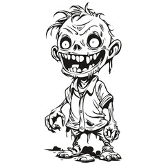 Zombie in Vector for Halloween