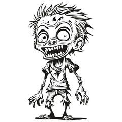Zombie in Vector for Halloween