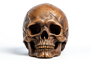 Fototapeta premium Skull head isolated on white background