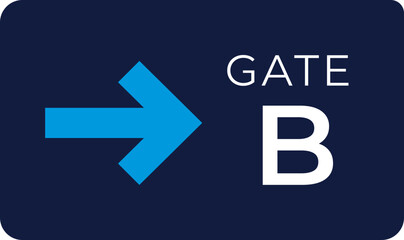 Gate Sign Icon