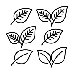 Fototapeta premium Green leaf ecology nature element vector icon. Leaf Icon. green leaf ecology nature element vector. leaf logo for graphic and web design
