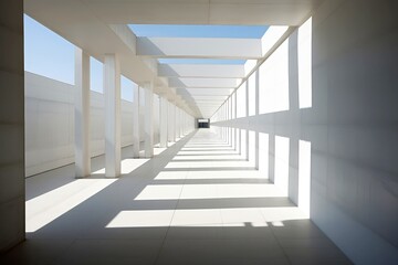 Abstract white grey concrete architecture building