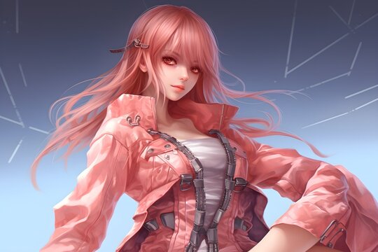 Anime girl background