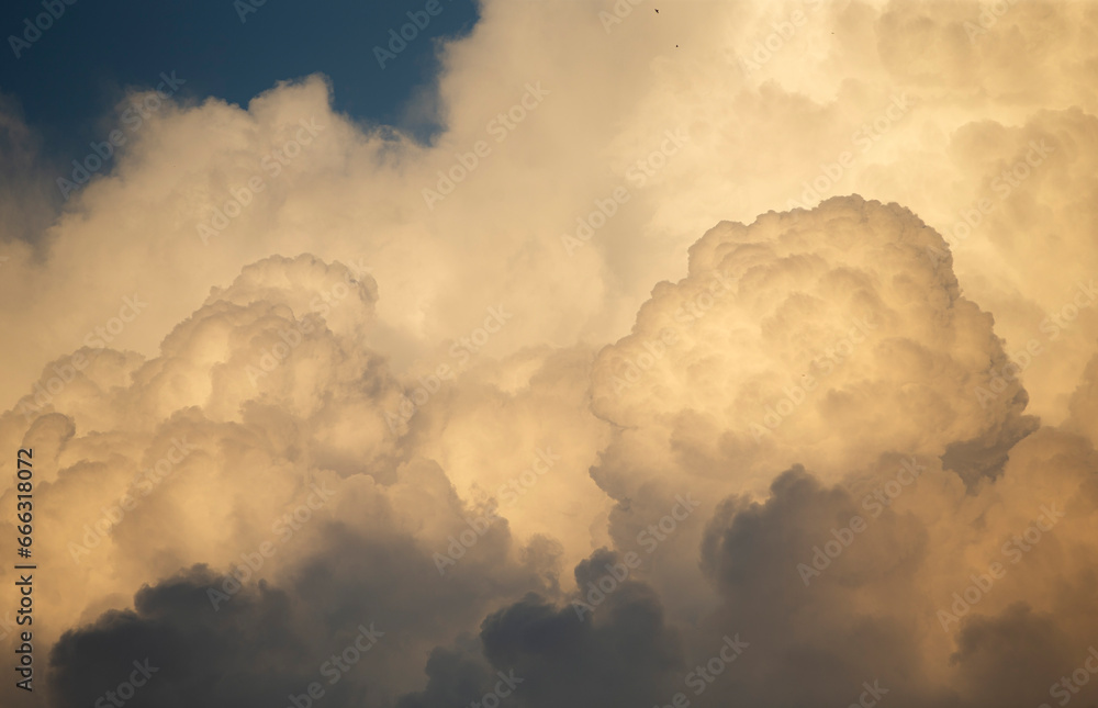 Wall mural cloudscape has been developing in gorgeous form. backgrounds and textures.