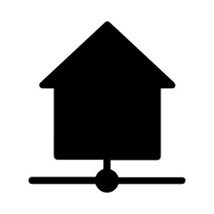 Home homepage icon symbol vector image. Illustration of the house real estate graphic property design image