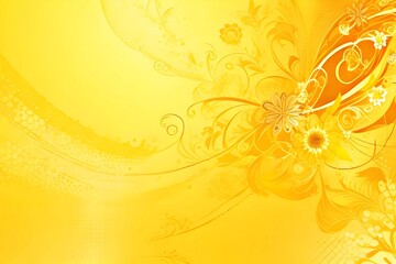 Fototapeta na wymiar Yellow color pattern background design