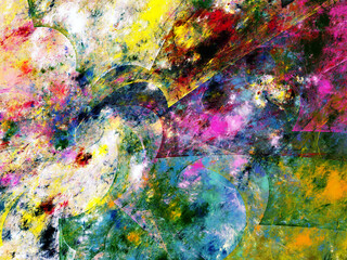 blue and purple abstract fractal background 3d rendering illustration