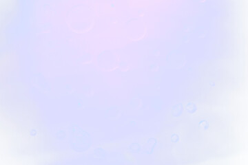 transparent liquid with bubbles