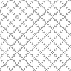 Geometric grid. Seamless abstract silver pattern. Modern background with lines