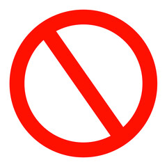 Prohibited, forbidden sign  - obrazy, fototapety, plakaty